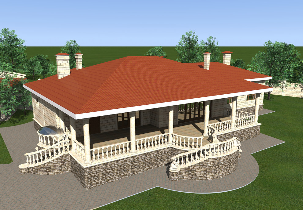 Дом в средиземноморском стиле "Майя" + комплекс сооружений