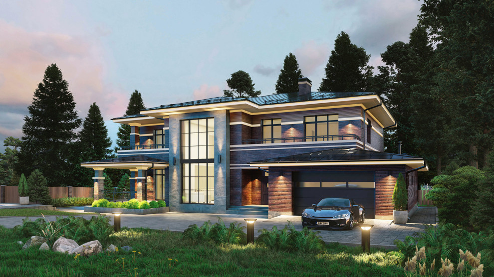 Обложка проекта: Проект дома в стиле Райта