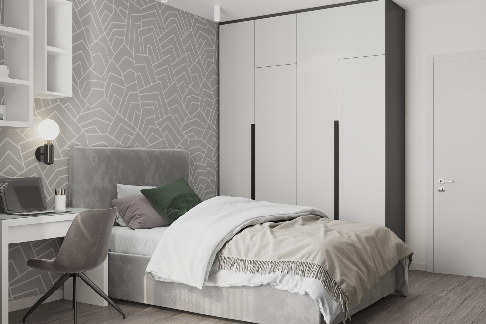 Маленькая спальня с рабочим местом