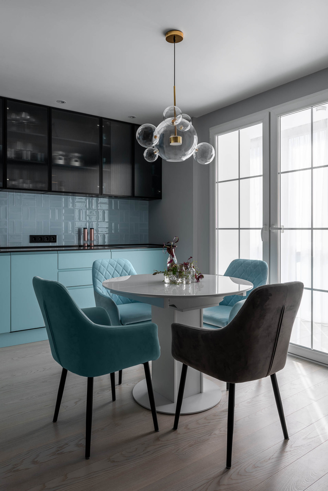 Квартира в синих тонах