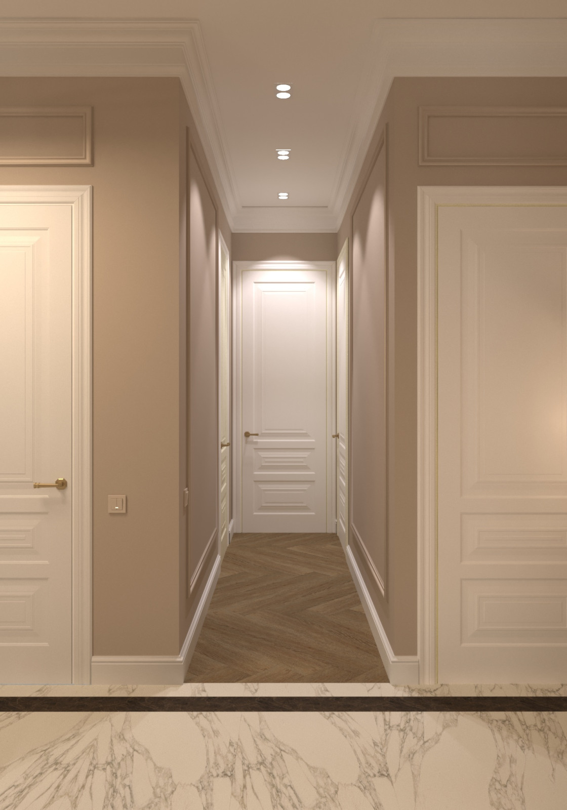 Кухня-гостиная в квартире 160 м2 в ЖК LIVE-Кутузовский.