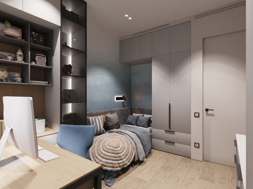 Дизайн проект - Квартира 80 м2 для многодетной семьи с двумя детскими комнатами