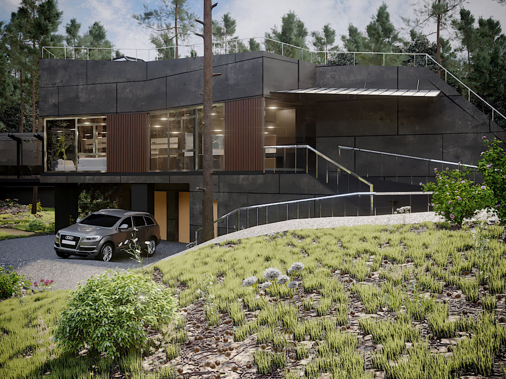 Проект частного дома в сосновом бору