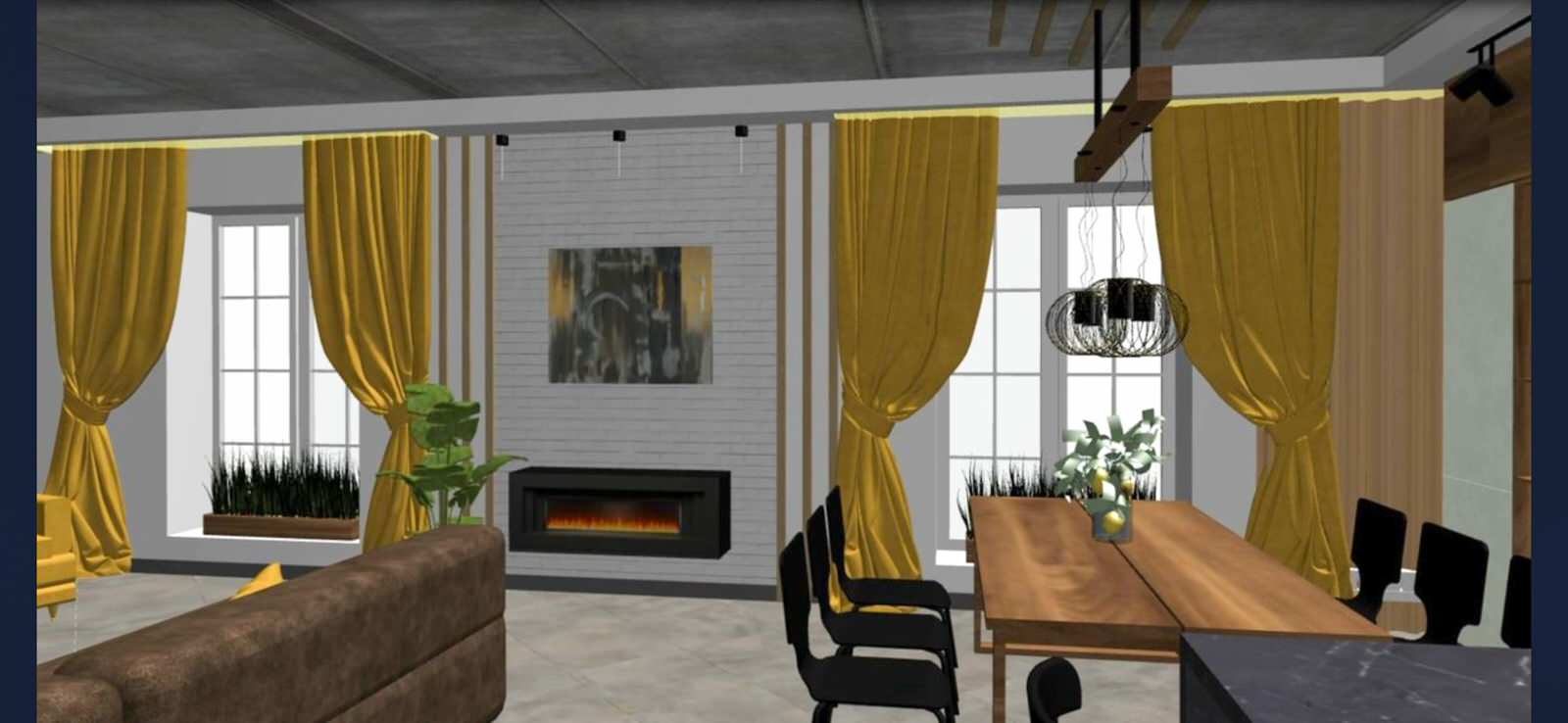 Преображение пространства кухни-гостиной в стиле Лофт