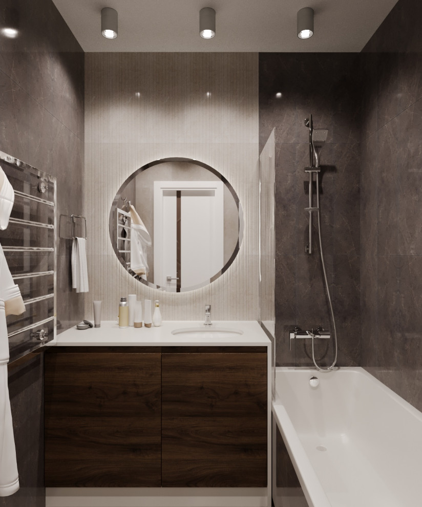 Современная кухня-гостиная