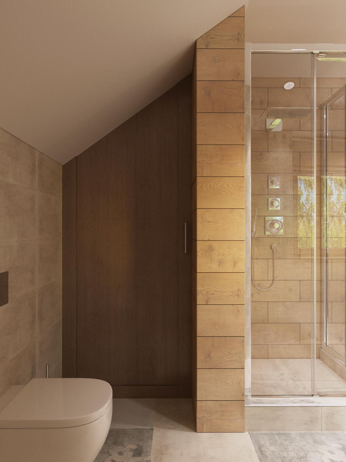 Дизайн проект дома 120кв.м в современном стиле с элементами эко-стиля