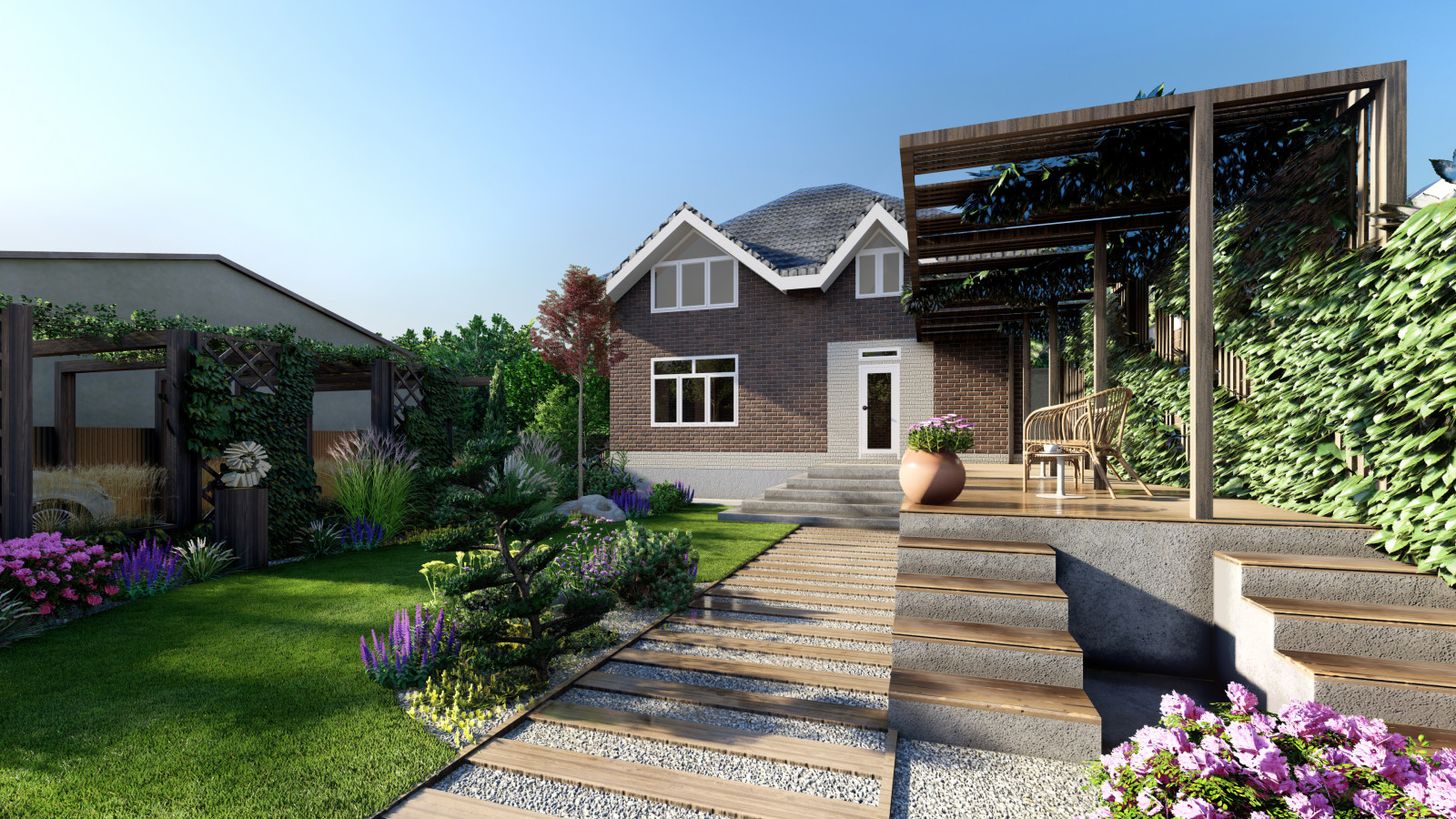 Sunny garden
