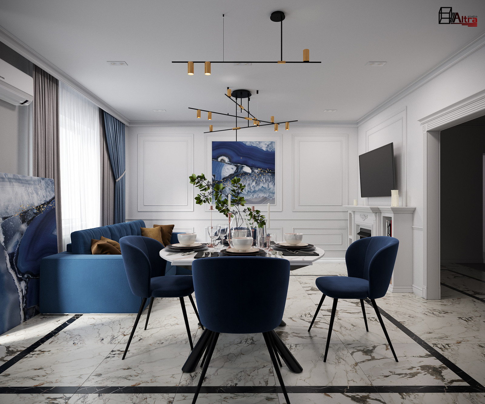 Квартира в стиле неоклассика