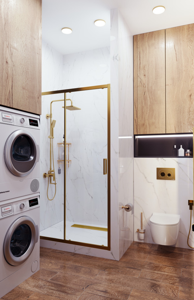 Сан узел с люстрой