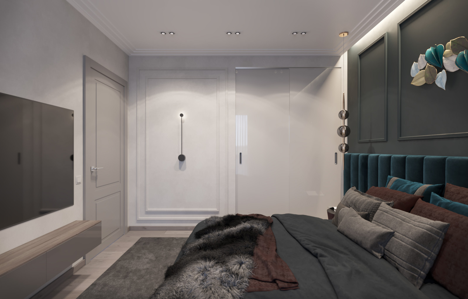 Дизайн интерьера квартиры. 168 кв.м. Soft contrasts.