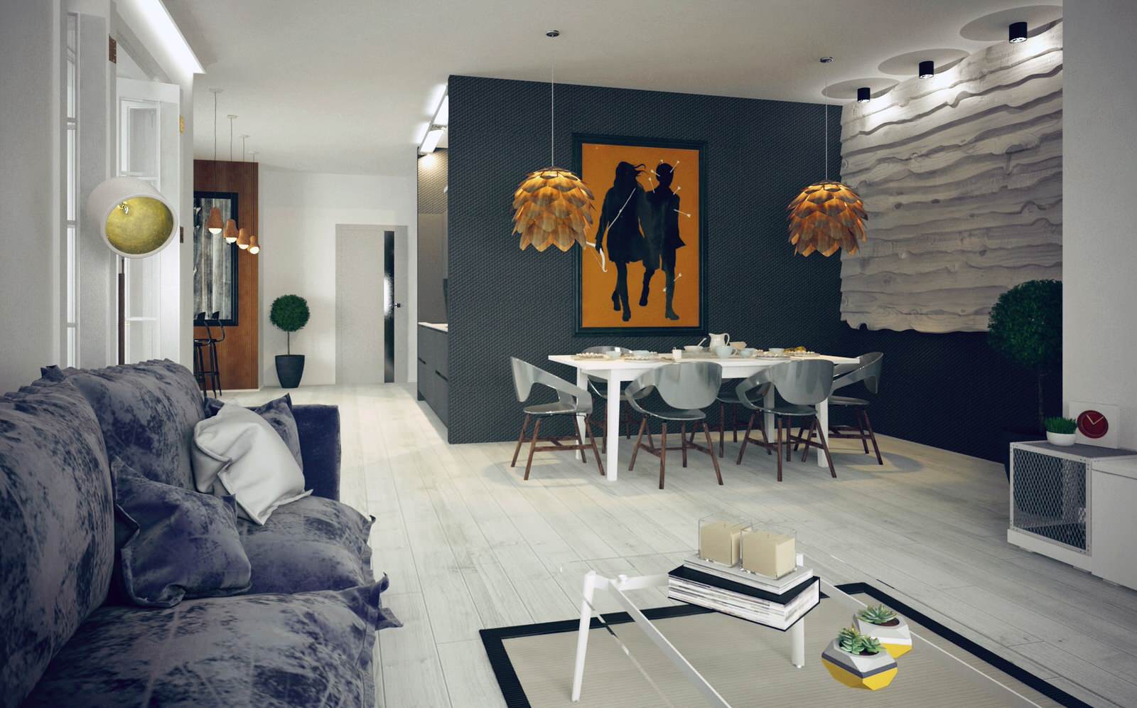 Обложка проекта: Квартира-студия в скандинавском стиле.