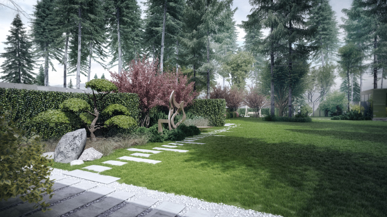 Скульптура в саду