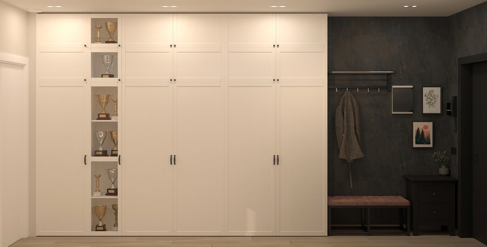 Экостиль с подвесным креслом