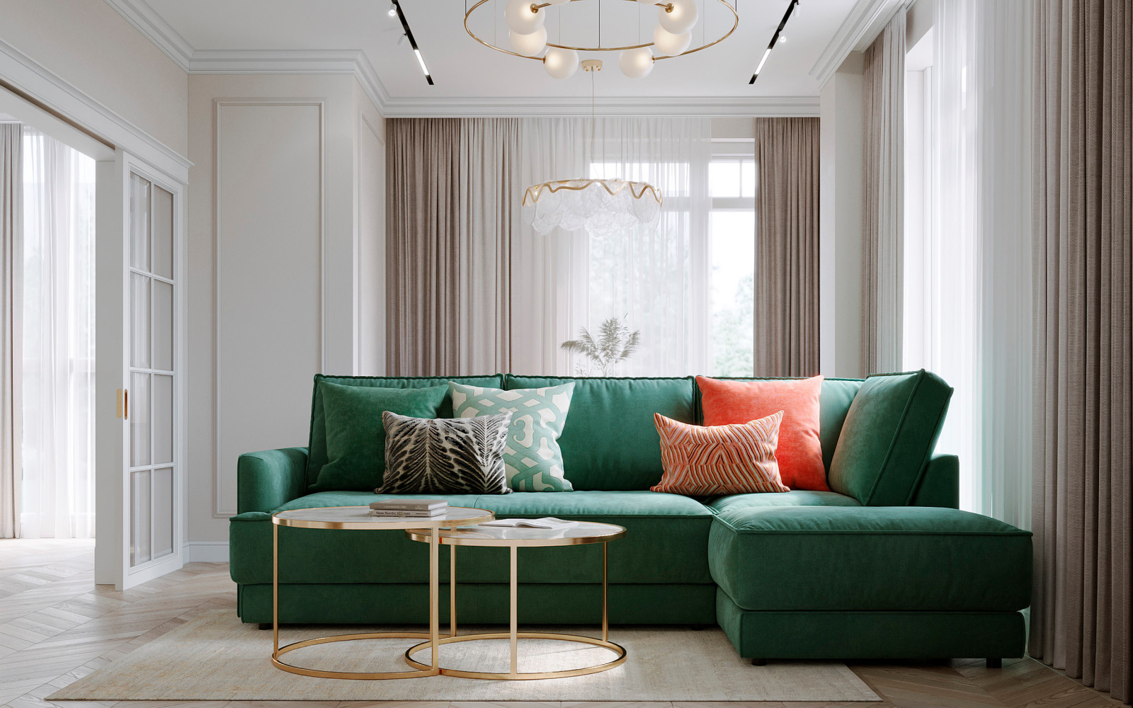 Обложка проекта: Современная квартира с элементами классики