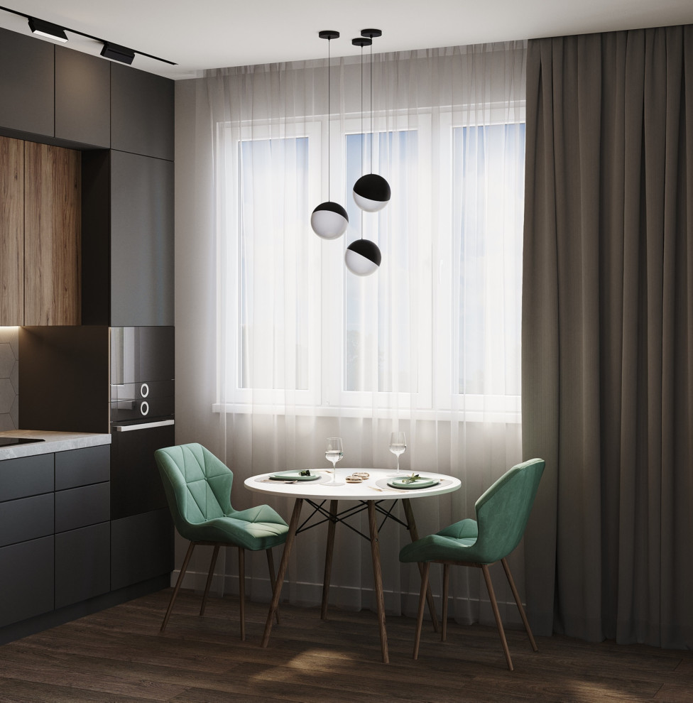 Дизайн-проект однокомнатной квартиры в современном стиле