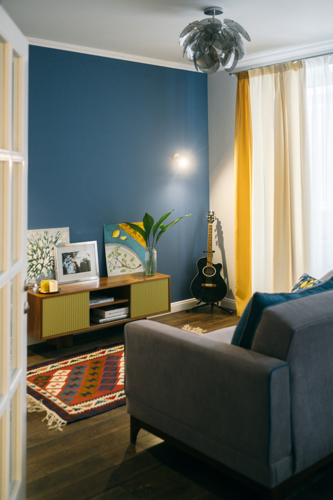 Houzz тур: Двухкомнатная квартира с килимами в доме серии II-14