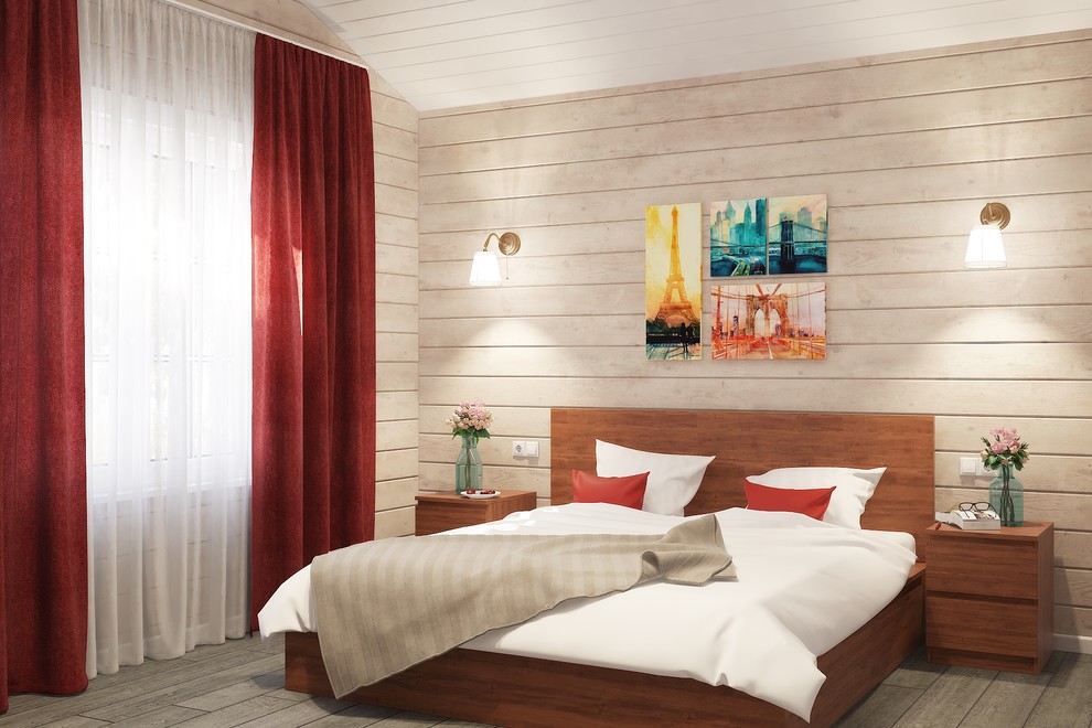 Обложка проекта: Гостевой дом из бруса 71 м²