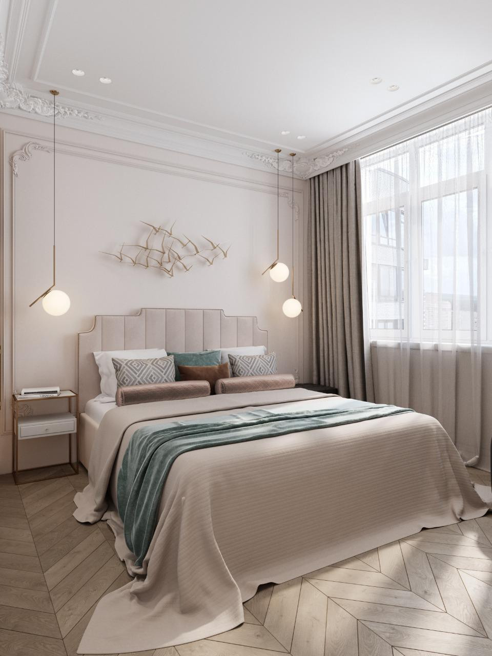 Квартира 100м.кв. в светло-зеленых оттенках оттенках