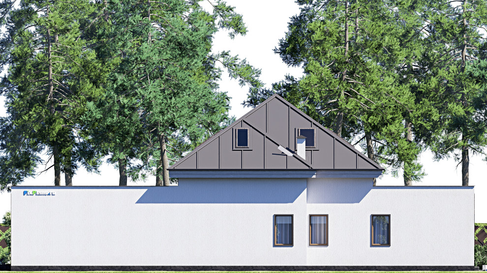 Проект дома с мансардой 15х23 м S308м2 F-18008