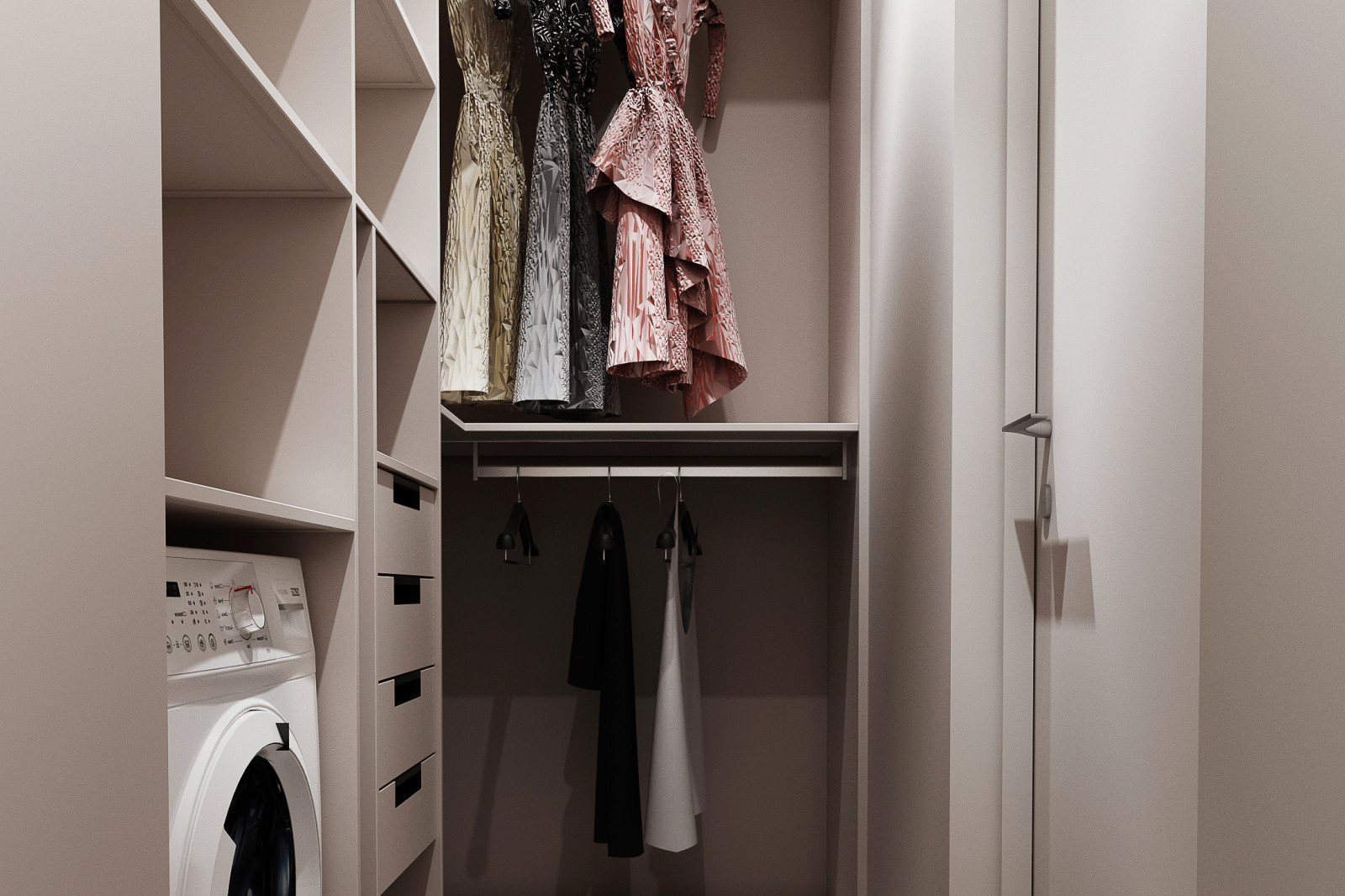 Светлый дизайн квартиры студии