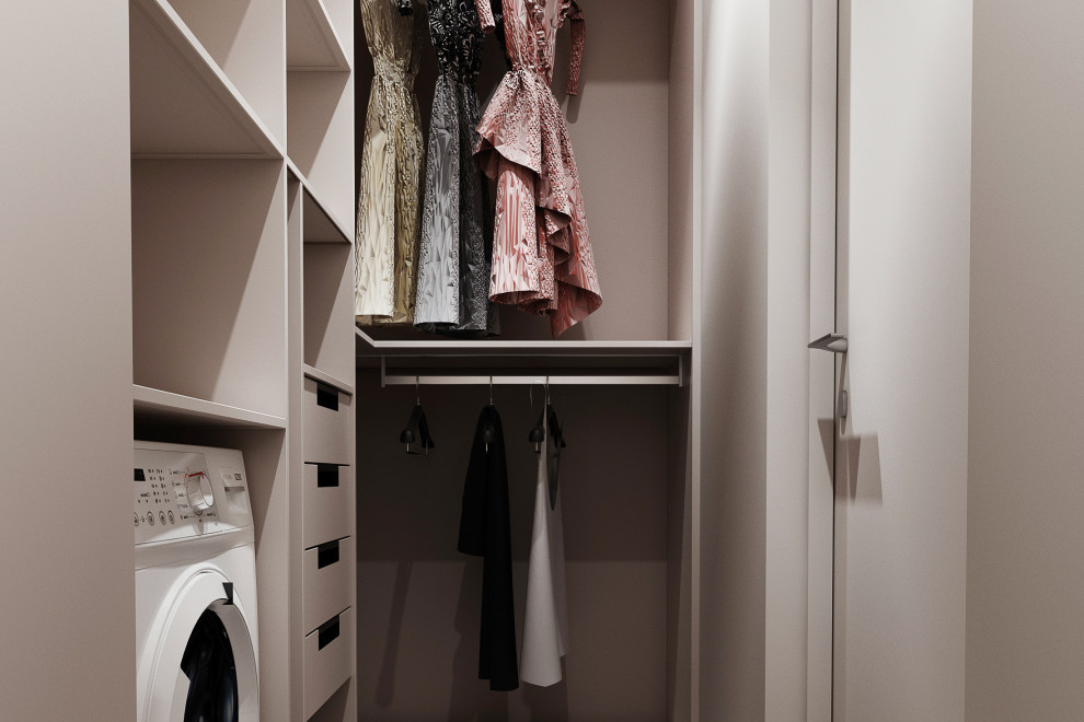 Светлый дизайн квартиры студии