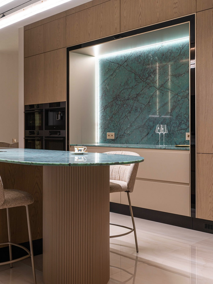 Giulia Novars впечатляет! Смелый акцент в интерьере кухни