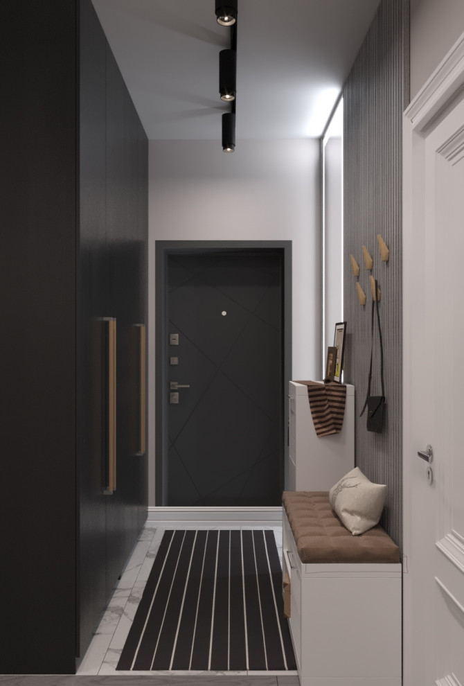 Дизайн-проект трехкомнатной квартиры. 80.38 кв.м