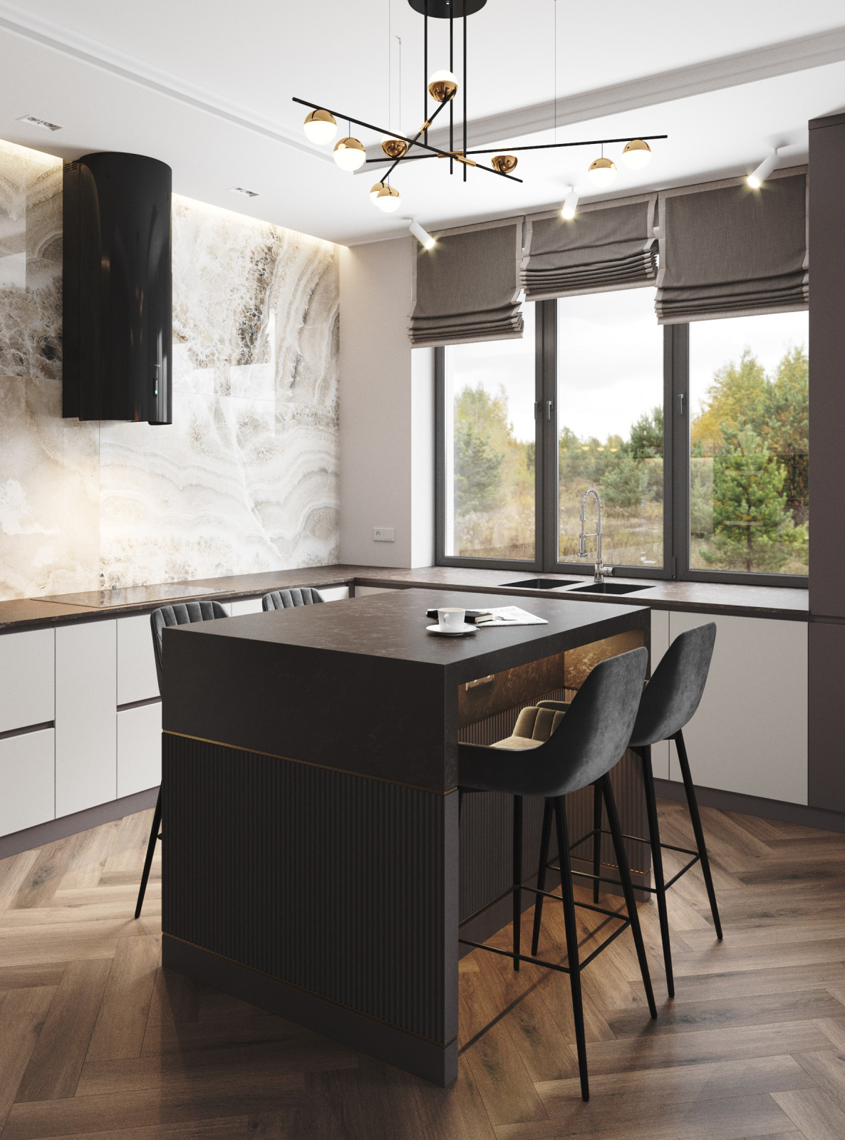 кухня в частном доме