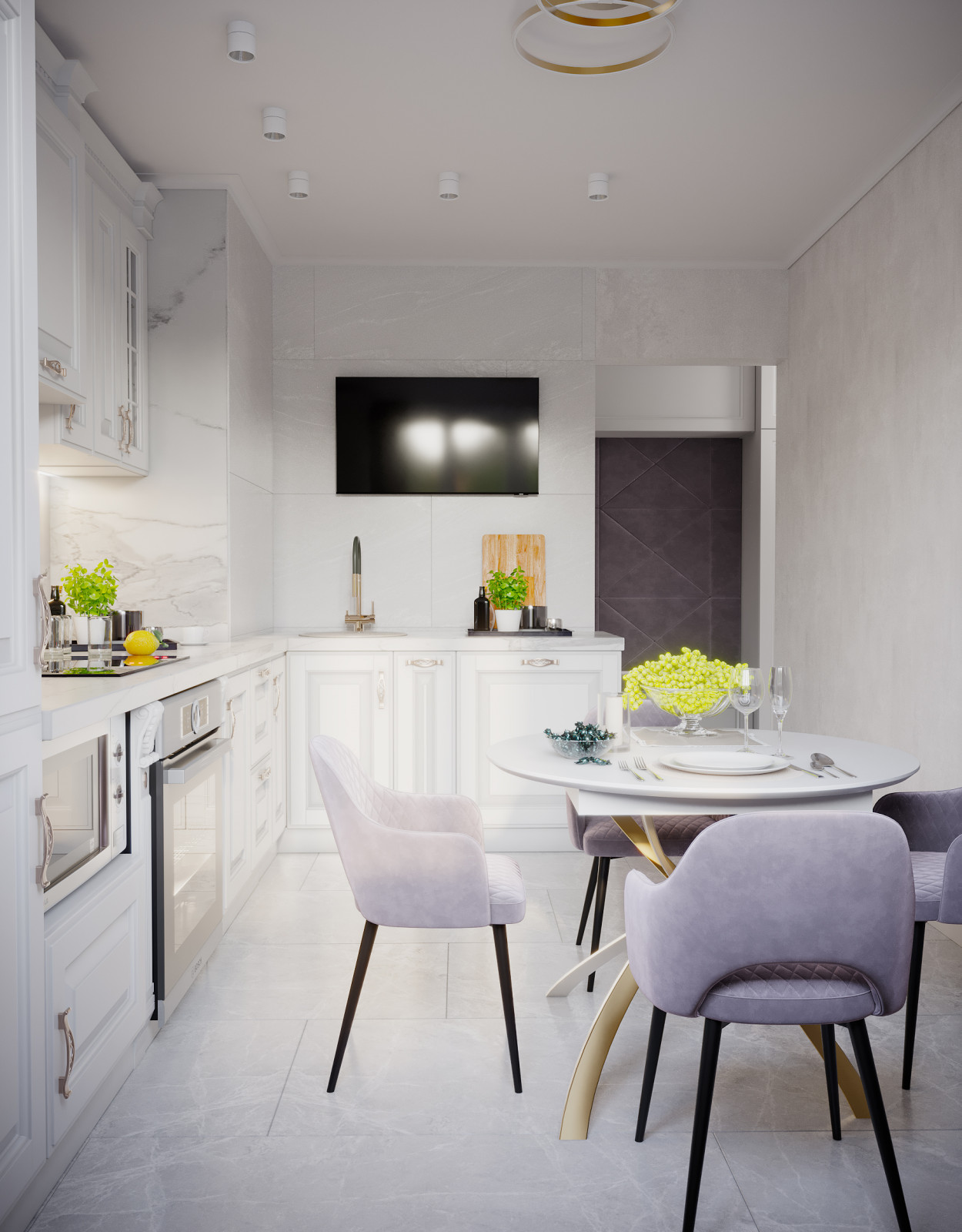 Квартира в классическом стиле для семьи с детками