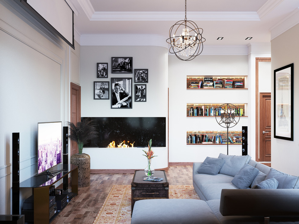 Дизайн проект четырехкомнатной квартиры в центре Москвы