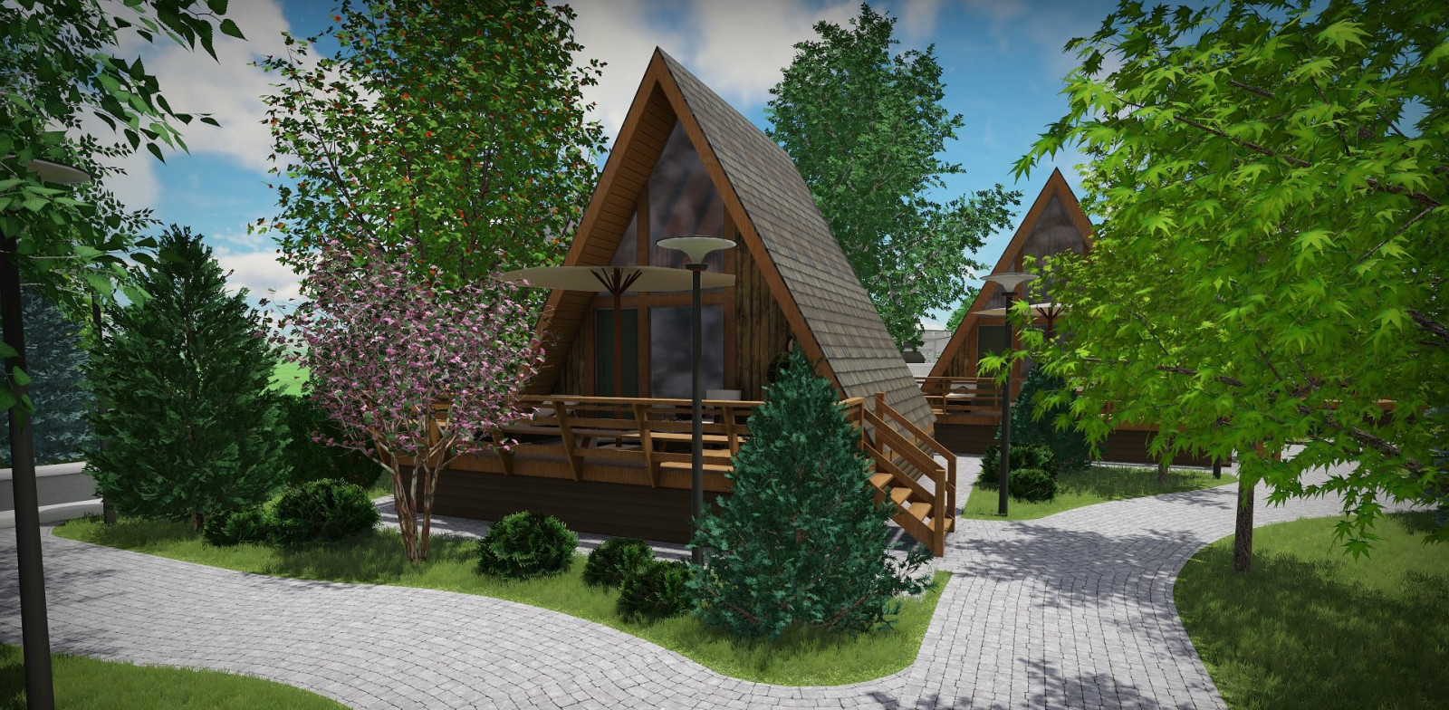 Проект гостиничного комплекса площадью 64 сотки