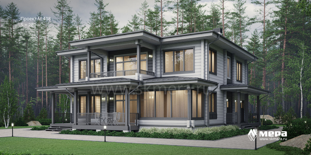 Современные дома из клееного бруса