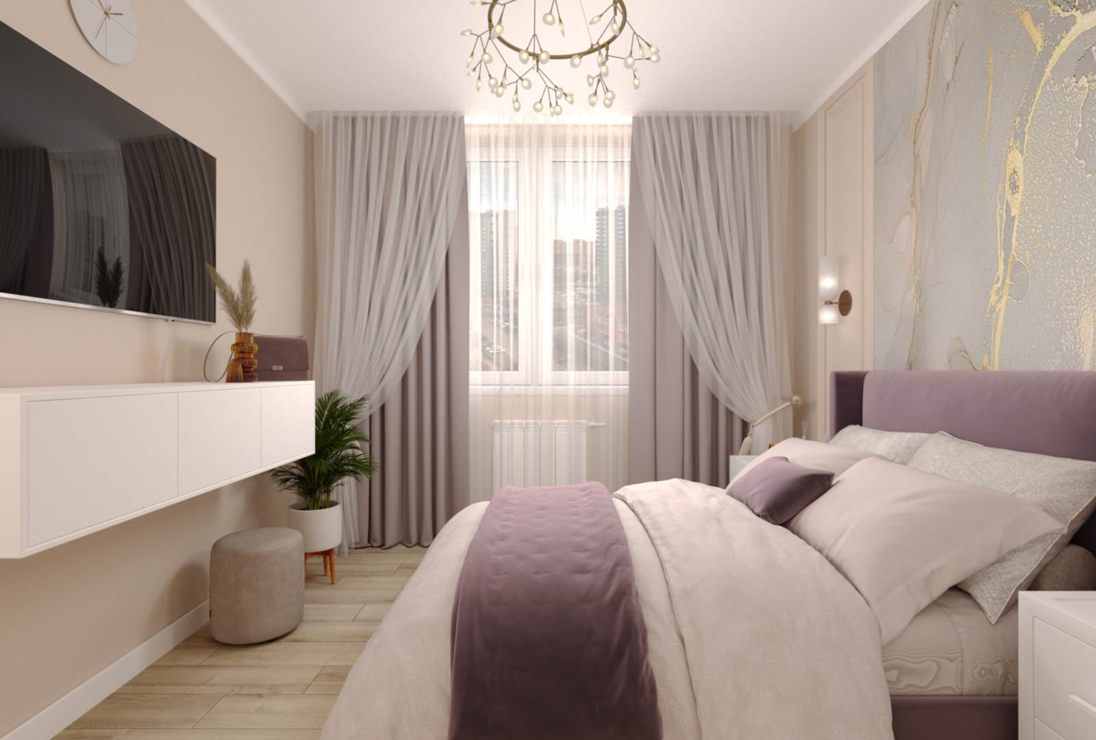 Проект квартиры 75 кв.м г.Тюмень