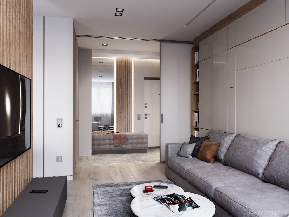 Теплый минимализм в ЖК Кутузов Град-1