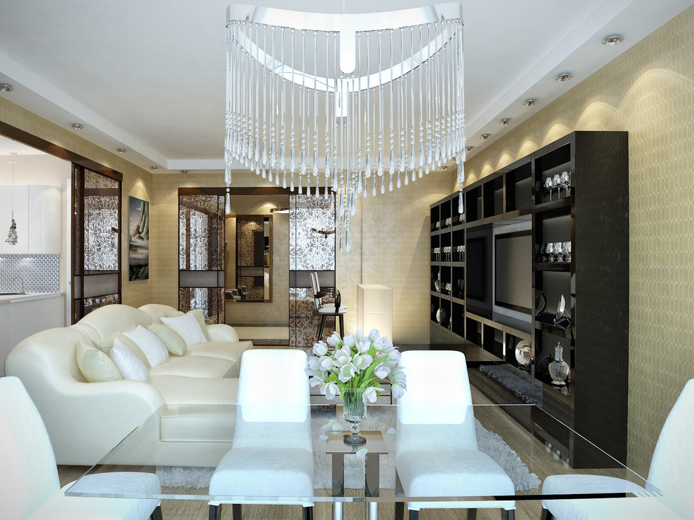 Трехкомнатная квартира 136 кв. метра в современном стиле ЖК «Дубровская Слобода»