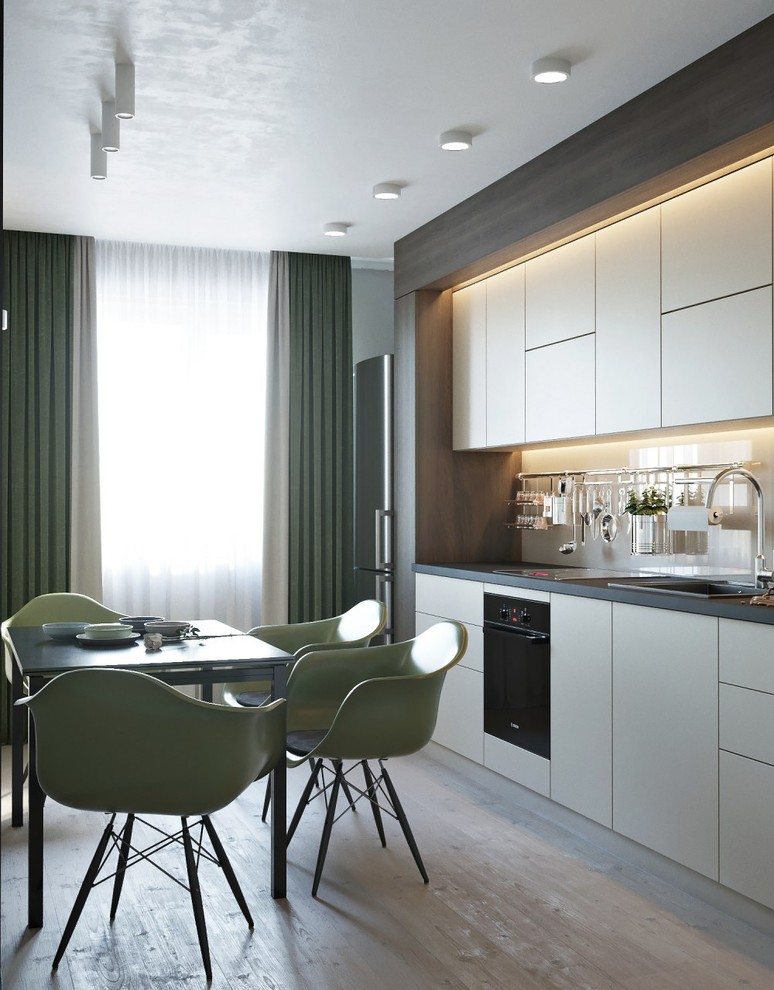 Дизайн кухни в современном стиле, ЖК "Сердце города", Воронеж