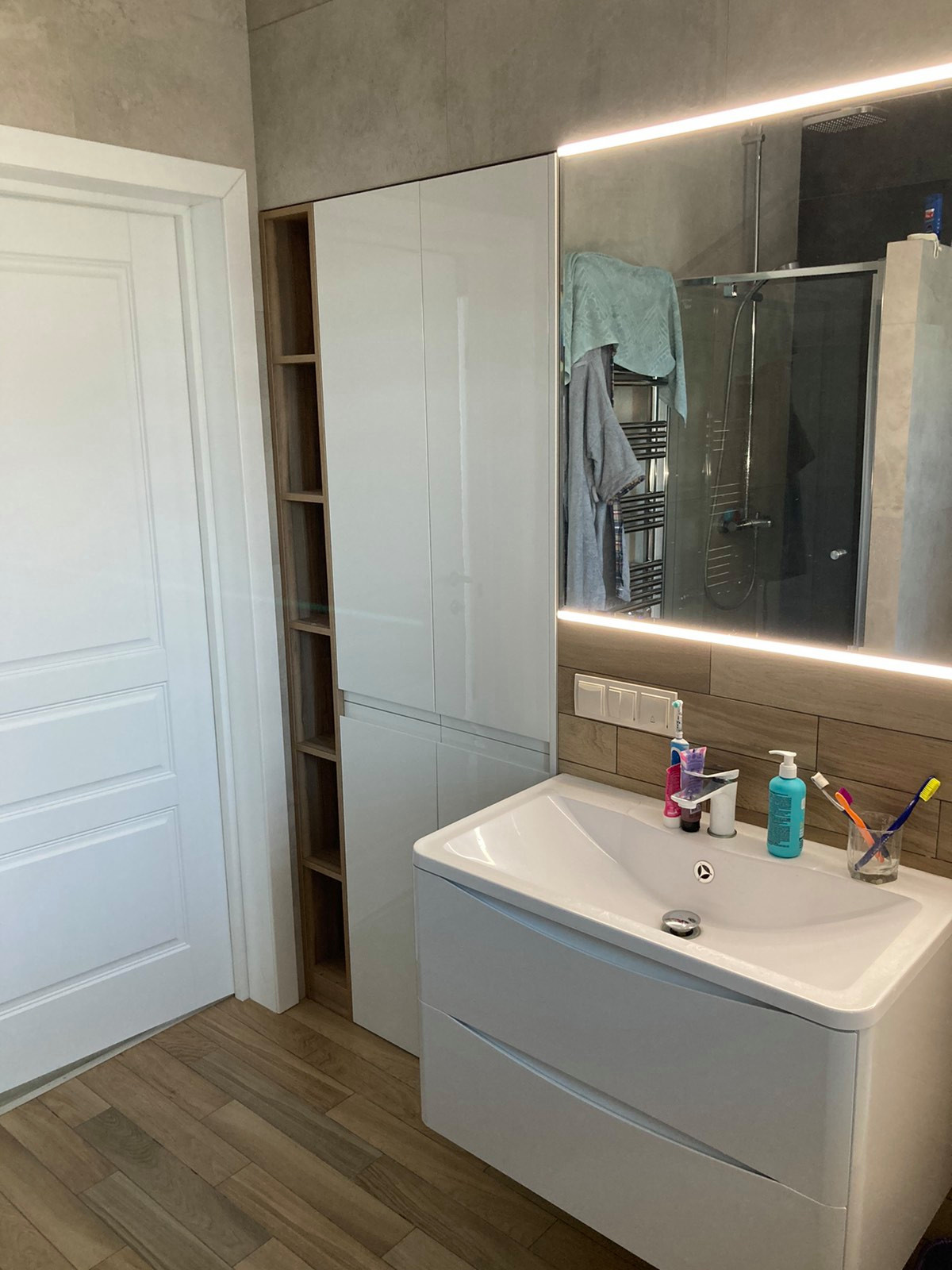 Реализация проекта санузла на марсардном этаже.