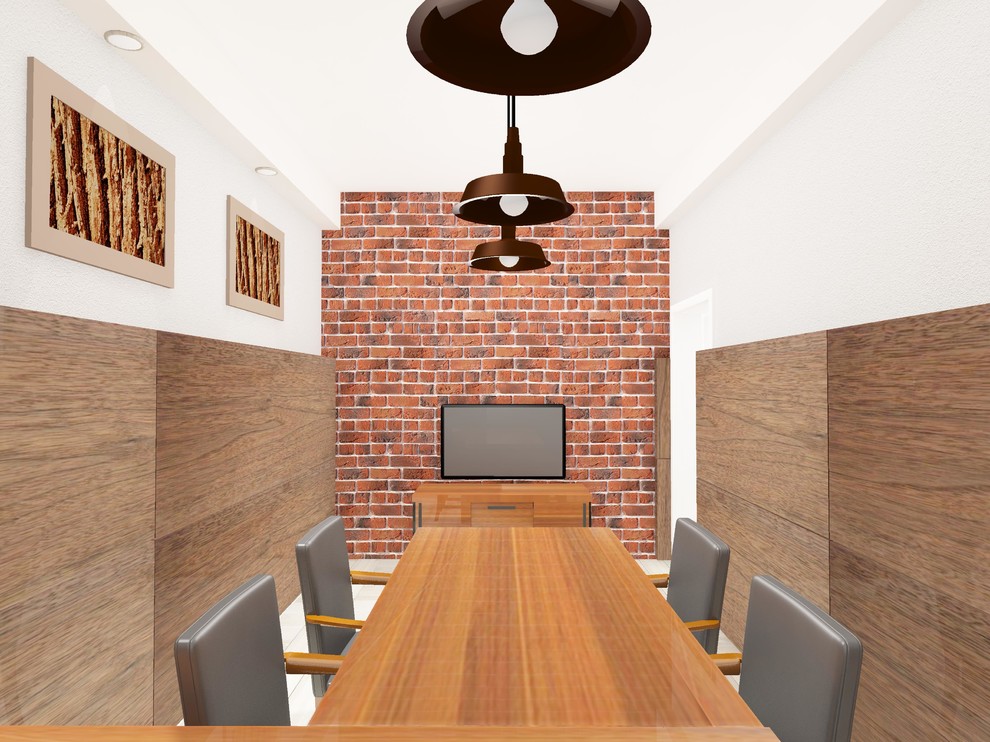 Кабинет переговорная в стиле лофт