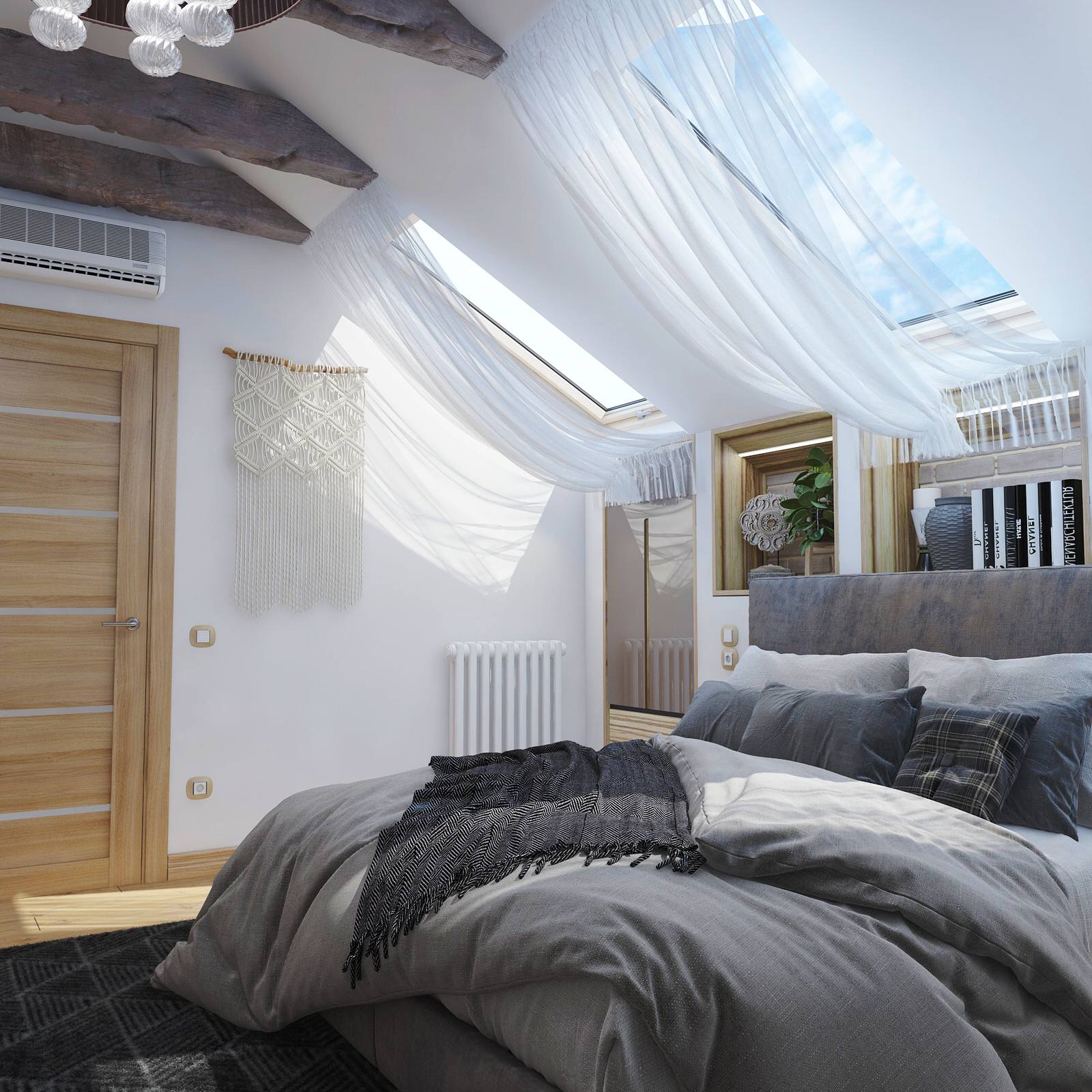 Проект двухуровневой квартиры  в стиле Лофт (135 кв м)