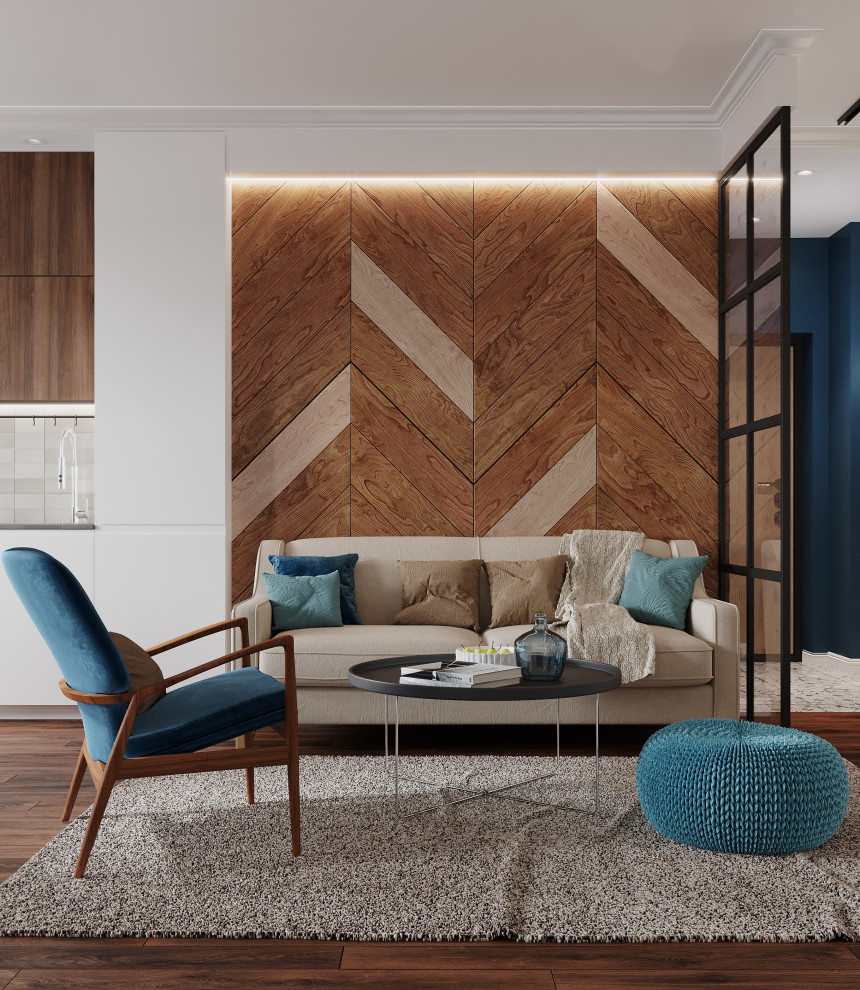 Обложка проекта: Интерьер в природной гамме для семьи с двумя детьми