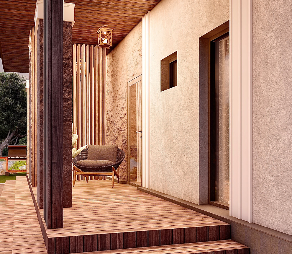 Обложка проекта: Загородный дом для аренды с баней и бассейном (на 8 человек)