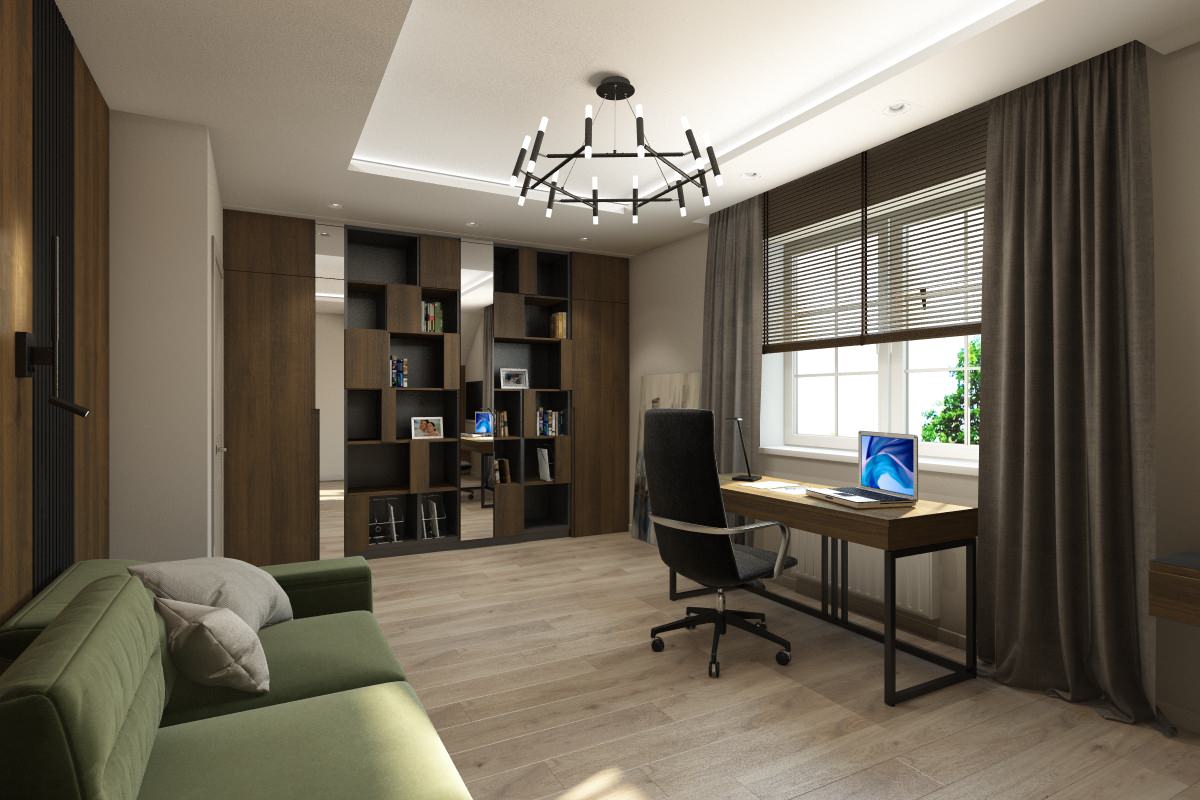 Кабинет в индивидуальном жилом доме пос. Ново-Дорожный