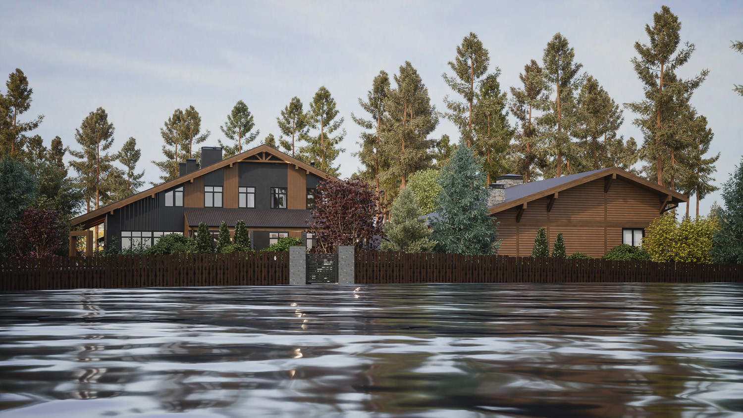 Современное шале Dark Chalet 730