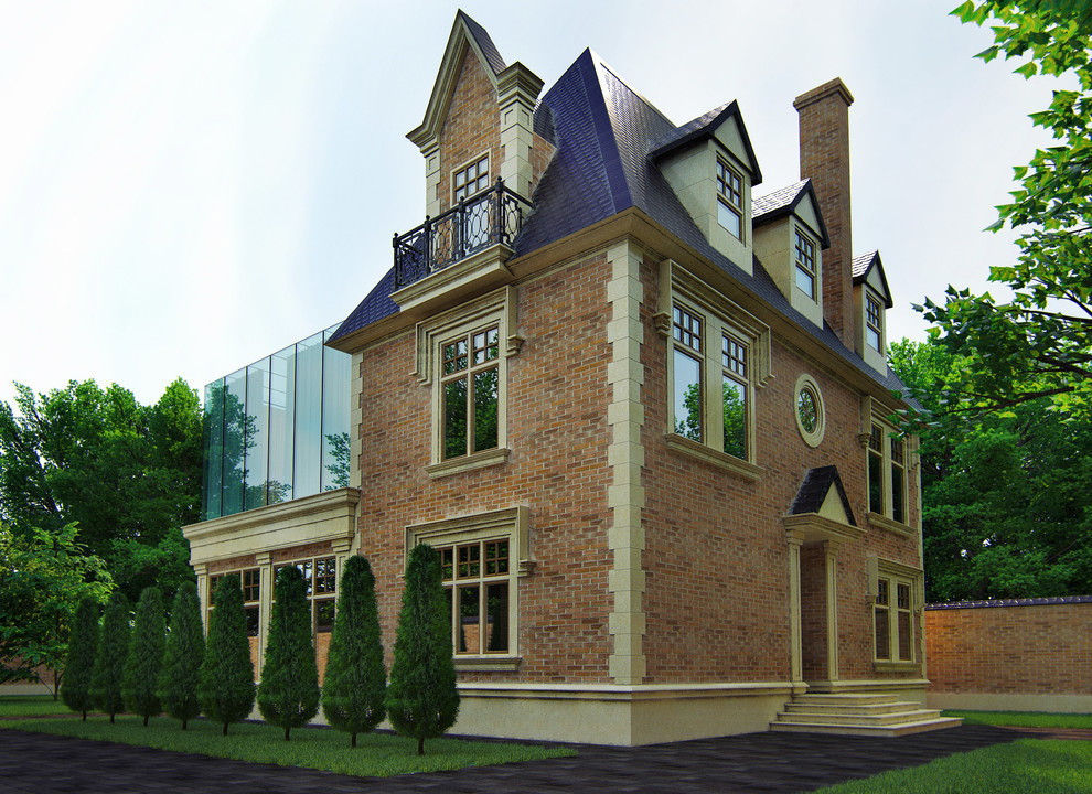 Реконструкция частного дома в Кранодаре в английском стиле с элементами эклекти