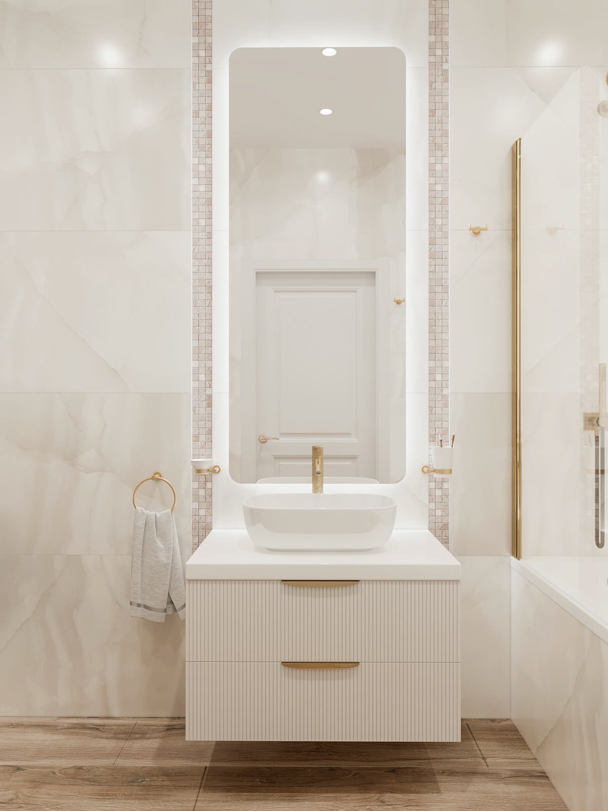 Обложка проекта: Трех комнатная квартира с элементами АртДекко. 2022г