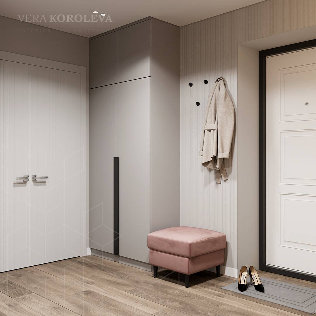 Лавандовая дымка: красивая и функциональная двушка 47 кв.м под Петербургом