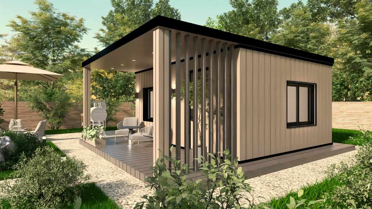 Экстерьер каркасного дома