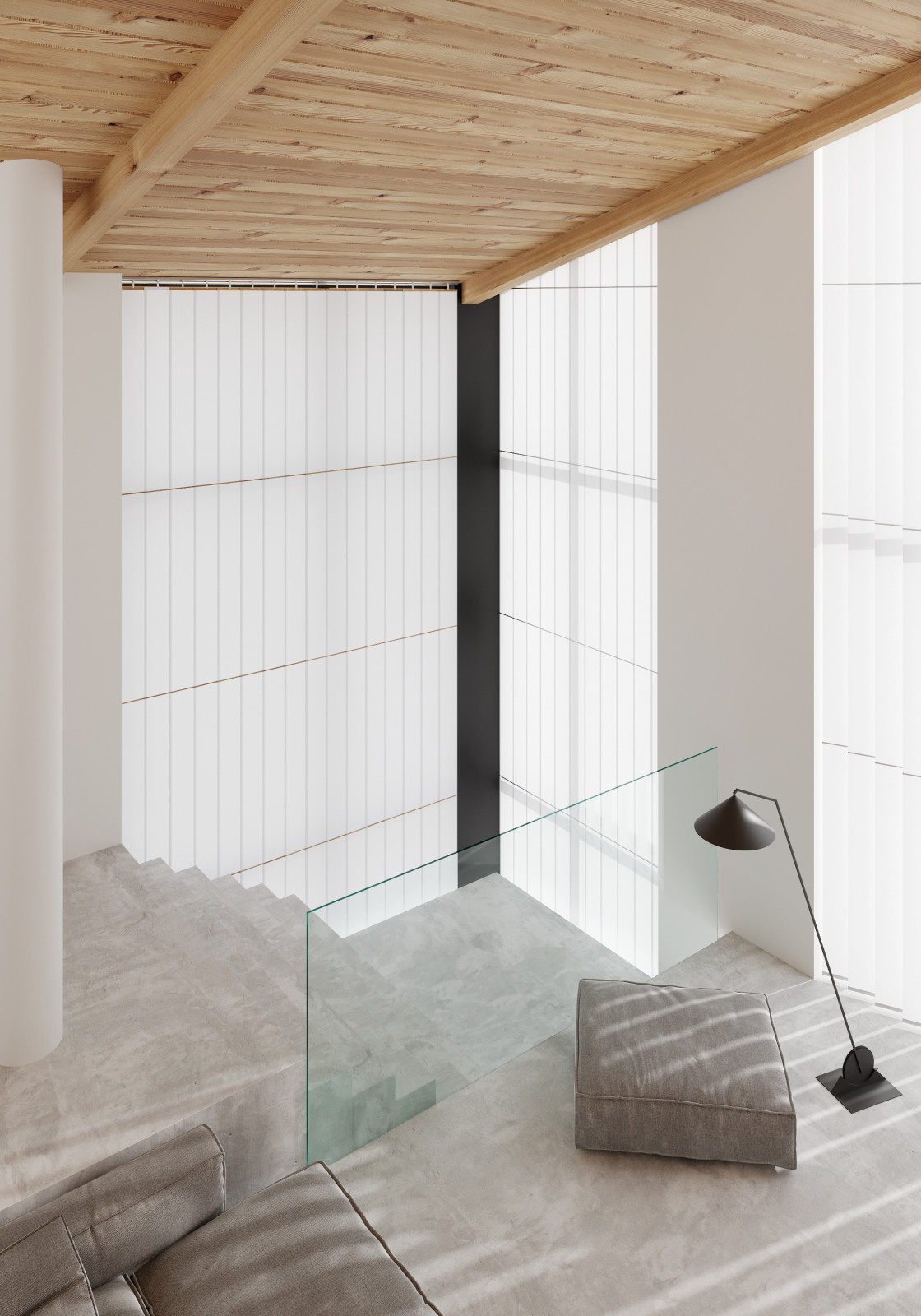 Дом с нестандартными окнами