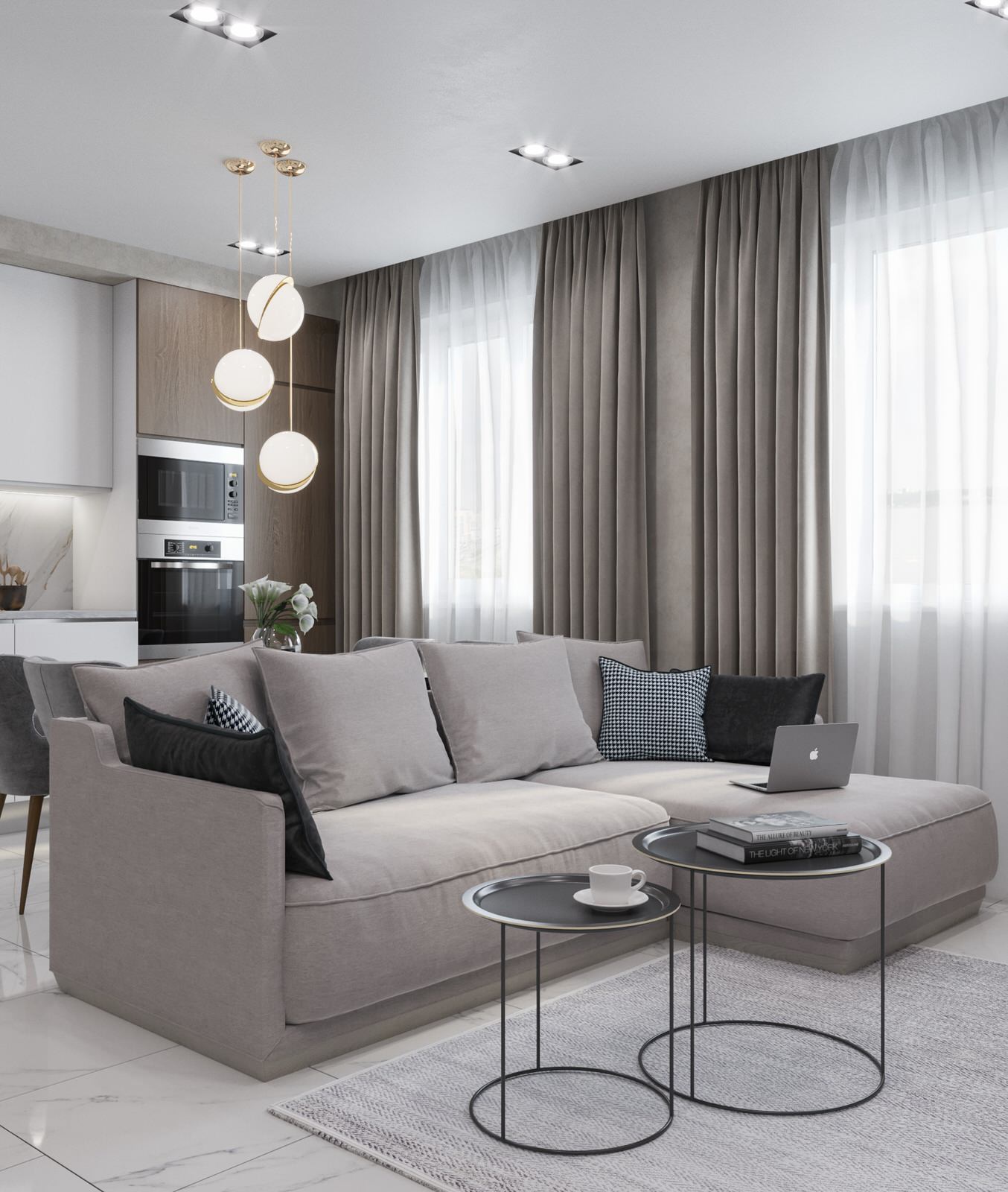 Гостиная-кухня