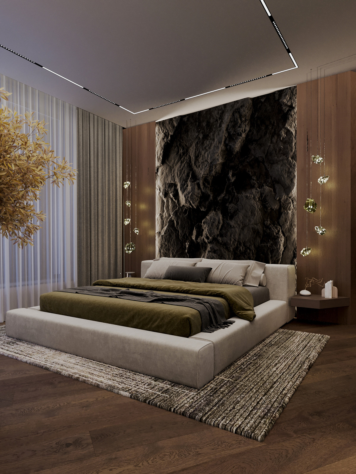 Загорожный Дом Мастер спальня